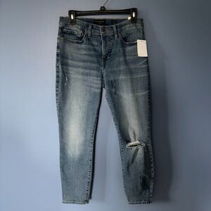 Lucky Brand Women's Distressed Blue Skinny Jeans